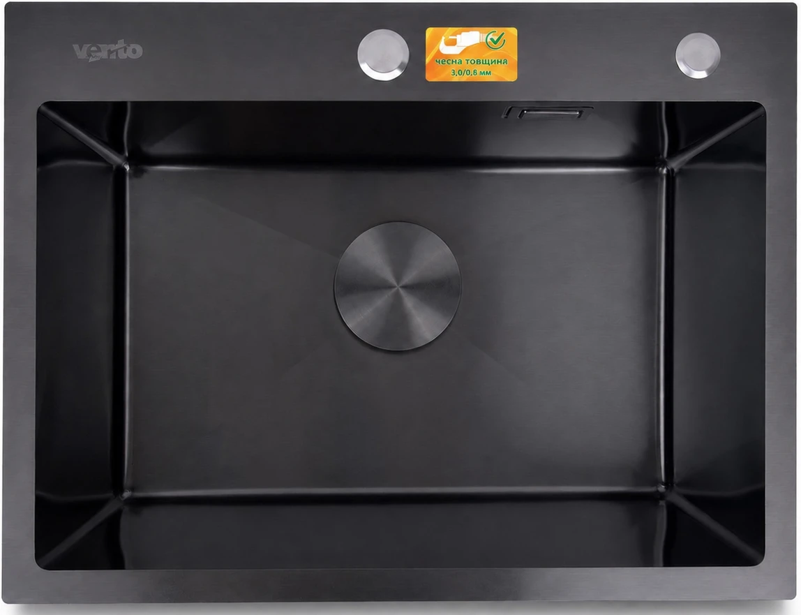 Мийка кухонна Ventolux HMKS 5843 PVD BK 3/0,8